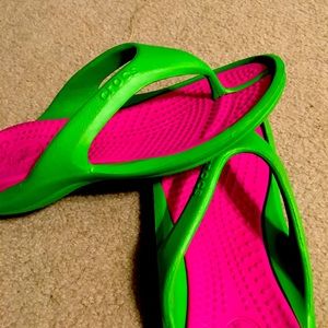 Croc flip flops